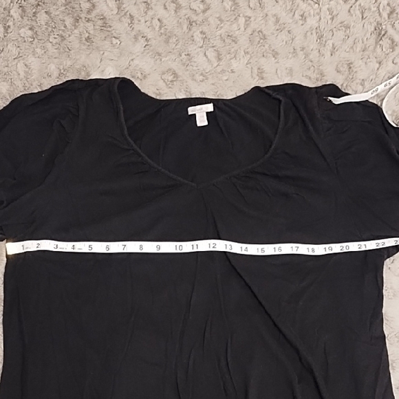 Old Navy Women's Black Short Sleeve Top - Picture 3 of 8